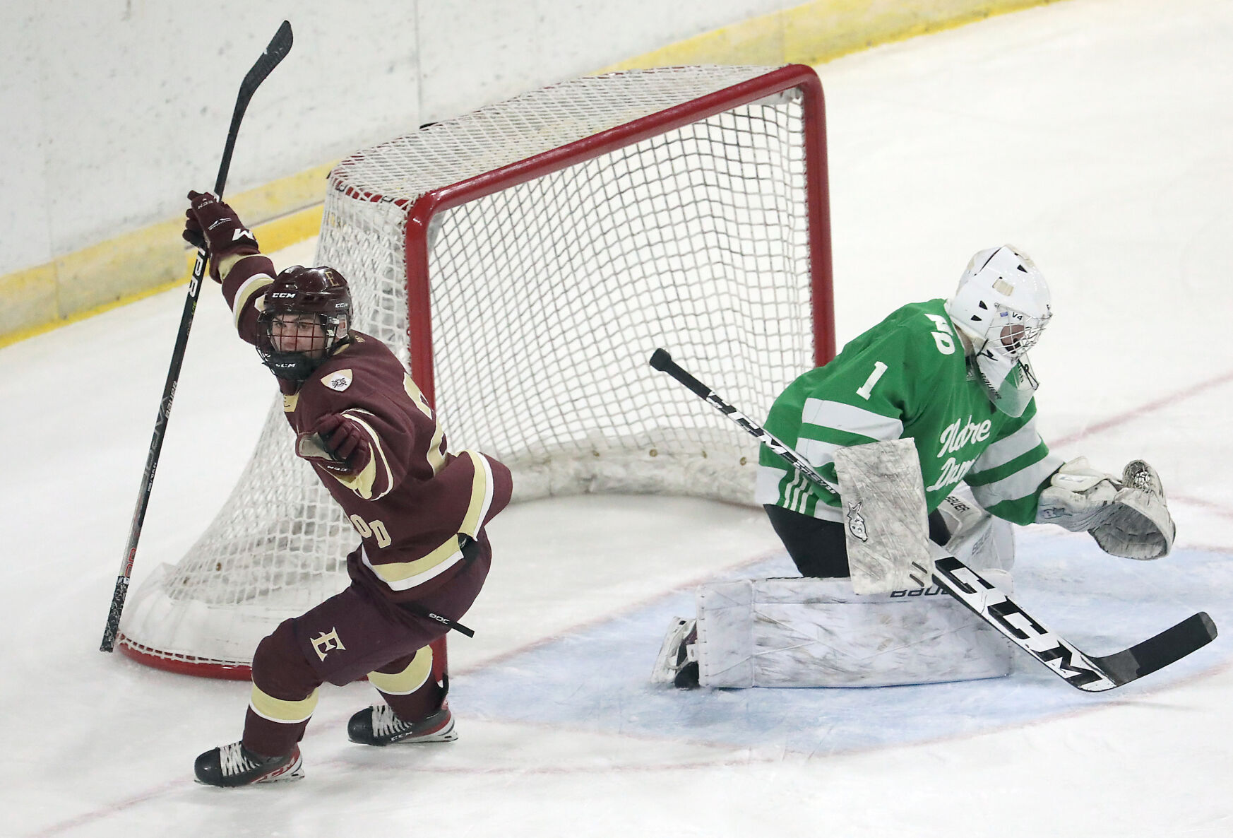 Edgewood's Cody Menzel Celebrates Goal